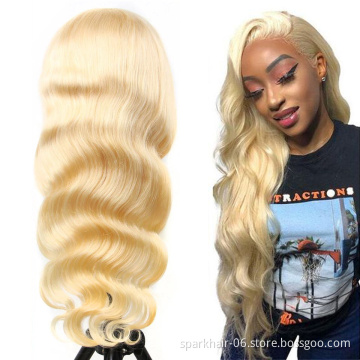 613 Lace Frontal Blonde Lace Front Wig Human Hair Wigs For Black Women Brazilian Hair 30 Inch Body Wave Lace Wig Vendor